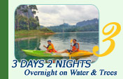 Overnight on Water Piece and over the trees 3 Days 2 Nights