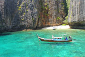 Maya Bay, the beac film main set
