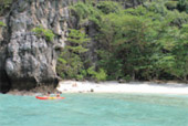 Maya Bay, the beac film main set