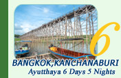Bangkok – Kanchanaburi - Ayutthaya 6 Days 5 Nights