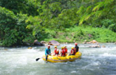 Rafting on Rapid White Water River