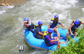 Rafting on Rapid White Water River