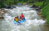 Rafting on Rapid White Water River