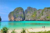 Maya Bay, the beac film main set