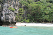 Maya Bay, the beac film main set