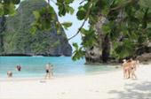 Maya Bay, the beac film main set