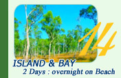 2 Days 1 Night Island and Bay overnight on Beach