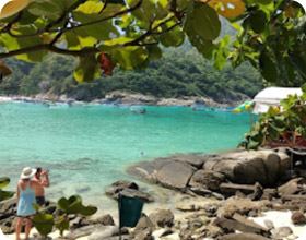 Racha Island by Longtail Boat Racha Island by Longtail Boat